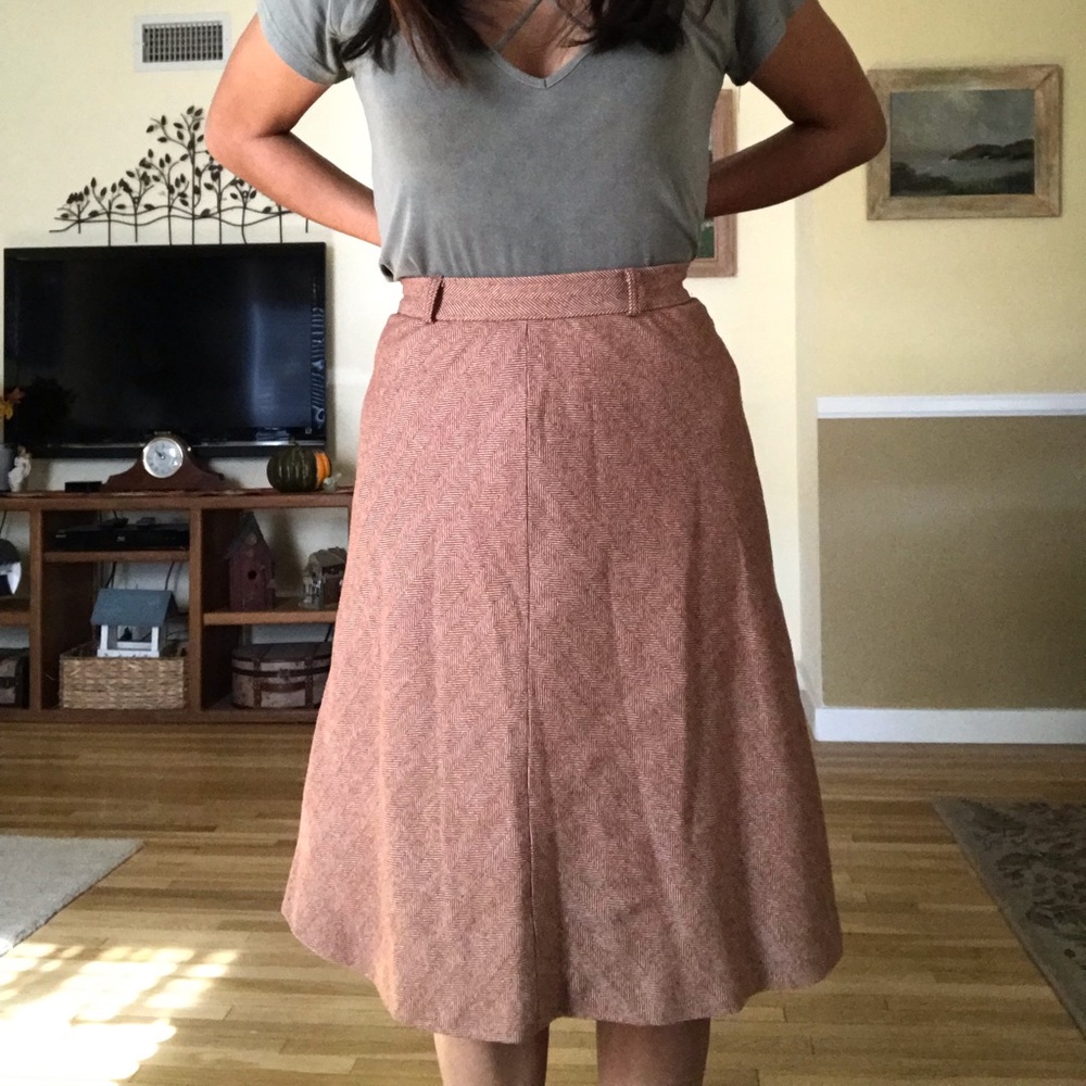 Vintage Wool high waisted skirt